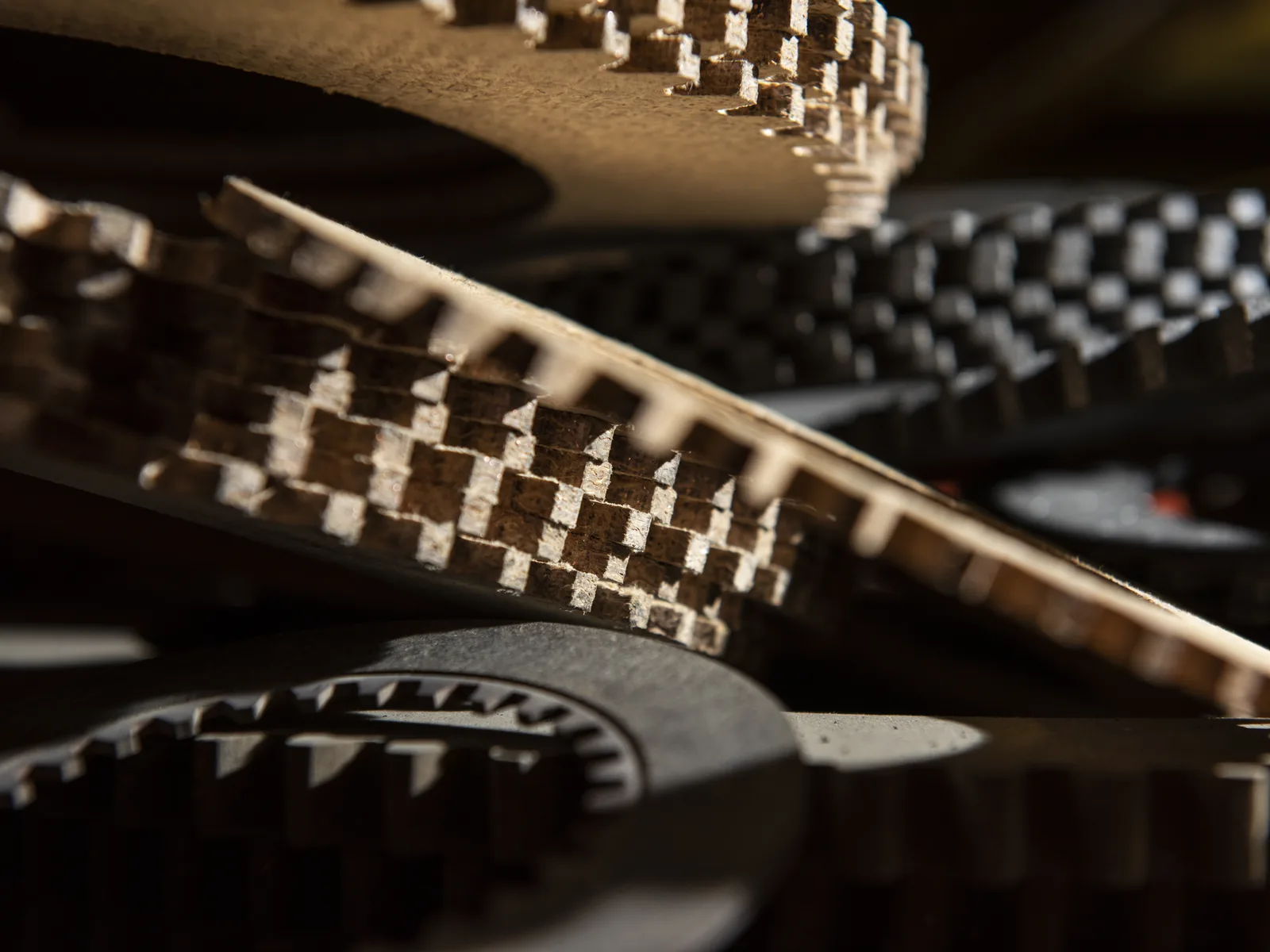 Gear-cut friction discs after CNC machining