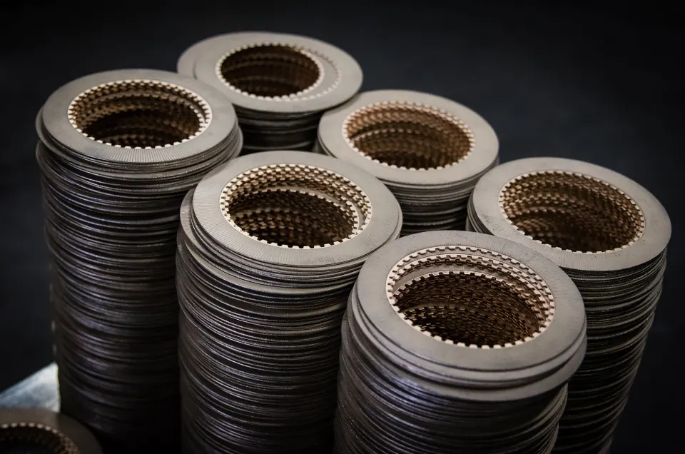 Finished sintered friction rings, manufactured and inspected in-house